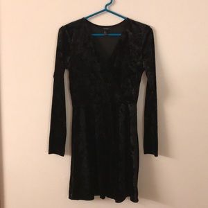 black velvet dress